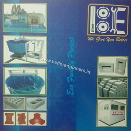 Fly Ash Brick Making Machine - Steel Construction, Variable Capacity and Custom Dimensions | High Speed Performance, Eco-friendly, Reliable and Low Maintenance