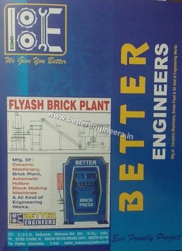 Fly ash brick Making Machine