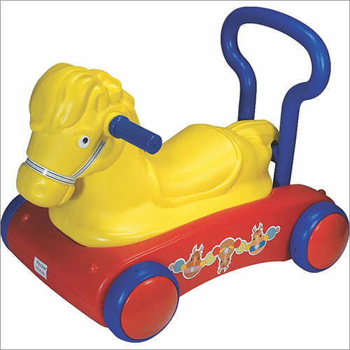 Girnar Rocker 3 In 1 Horse (PVC) - PVC Material, Musical Buzzer Feature | Engaging Horse Design for Ages 1-3 Years