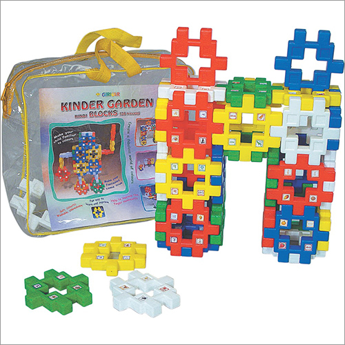 Girnar Kindergarten Blks-Hindi 36 Pcs - Plastic, 36 Pcs Set, Suitable for 3-4 Yrs, Vibrant Colors, Manual Use for Personal & School Play