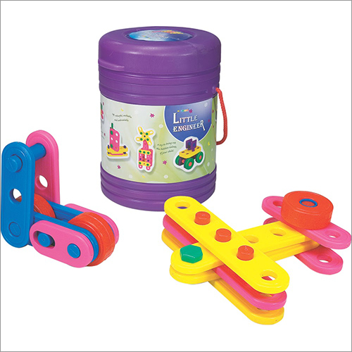 Girnar Little Engineer - Plastic, 50-100 Grams, Available in Different Colors | Suitable for Ages 1-4, Manual Power Source, Ideal for Personal and School Use