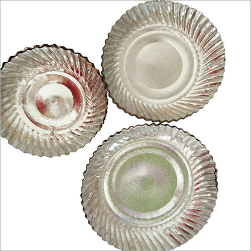 Silver Foil Paper Plate