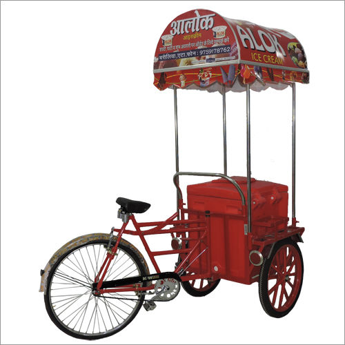 Multicolor 120 Ltr Ice Cream On Wheels Freezer