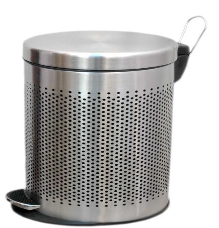 Perforeted Pedal Bins - Stainless Steel, 254x381 mm, 11 L | Hands-Free, Odor Control, Easy Clean