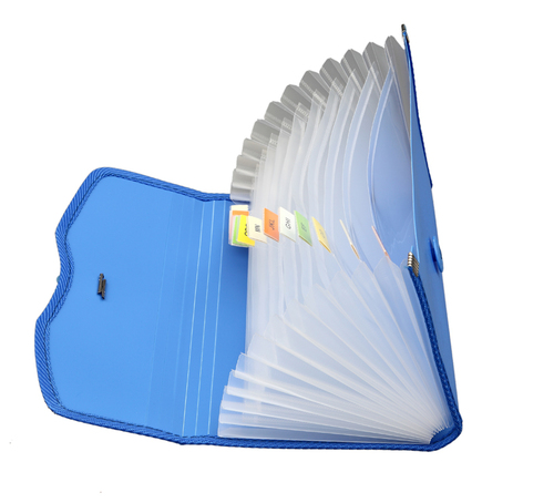 Expanding Cheque Case (Elastic) - 12 Section