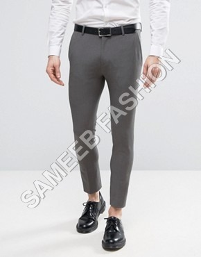 Cotton Cropped Trouser - 90% Cotton 10% Poly, Regular Fit | Soft Fabric Feel, High Comfort, Easy Care Machine Washable, Shrink-Resistant, Anti-Wrinkle, No Fade, Four Pockets, Suitable for Summer and Winter