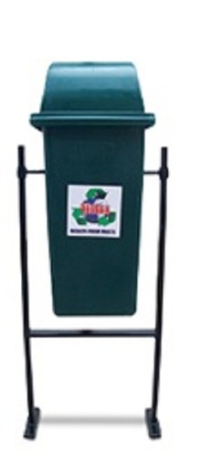 Litter Bin with Permanent Structure