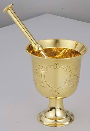 Metal Brass Mortar And Pestle