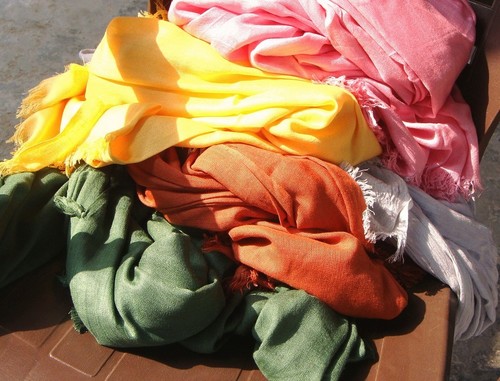 Plain Viscose Scarf - 50x180cm, Yellow | Lightweight Feel, Soft Texture, Stylish Accessory with Fringes, Comfortable Wear, Durable Fabric