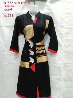 Elegant Kurtis - Cotton and Rayon Blend, All Colors Available, 3-4th Sleeve Style, Dyed Pattern for Ladies