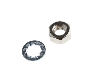 Nut & Washer Kits - Brass Steel M6 DIN 934 & 125-1, Corrosion Resistant Durable Fasteners