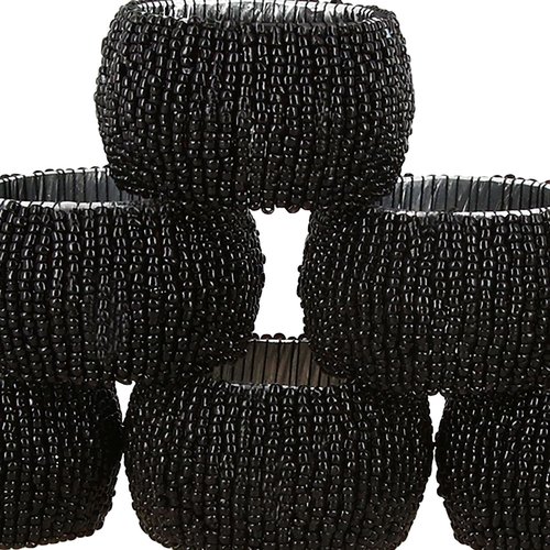 Black Napkin Rings