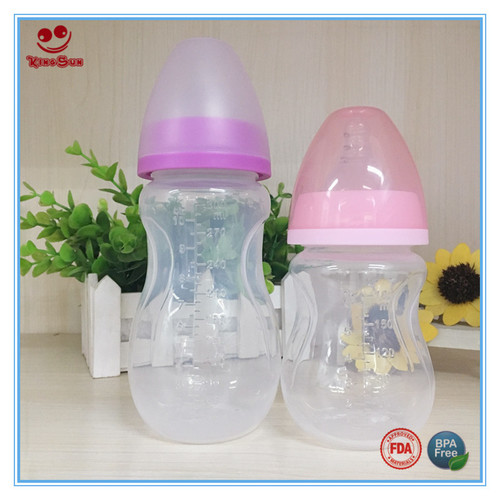 Transparent Bpa Free Pp Baby Milk Bottles With Nipple