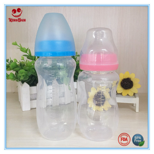 Transparent Wide Mouth Infant Baby Nursing Milk Bottles