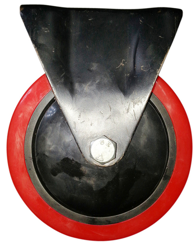 Artificial Rubber Wheel Castors - 6x1.1/2 Inch Diameter, 150x38 mm Fixed Type | New Equipment, Durable Design