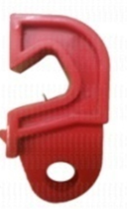 Circuit Breaker Lockout - Plastic 50x30 mm Red, With Nose | Easy Install, Corrosion Resistant, Smooth Edges, High Strength
