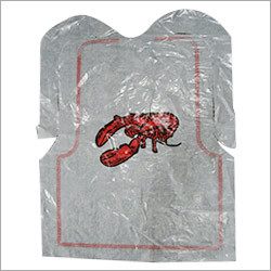 PE Apron - Polyethylene, 28"x42" or 28"x46", White/Blue | Waterproof, Disposable, Nonwoven, Embossed Smooth Surface, Cuffed