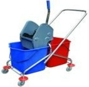 Double Mop Wringer Trolley