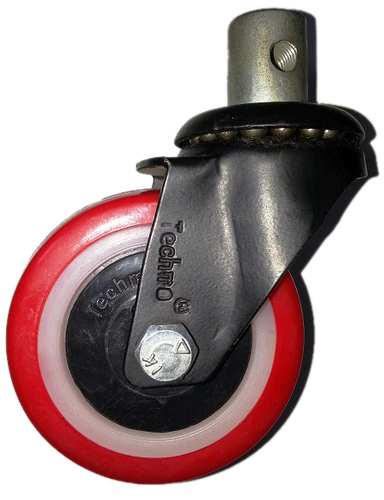 Polyurethane Wheel Caster with 7/8 Inch - 100x25 mm, New Condition