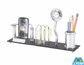 Desk Organizer with Clock