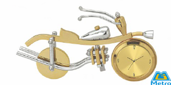 Gold Bike Clock