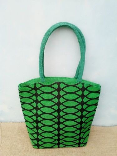 Printed Jute Shopping Bag