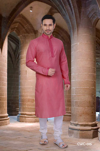 Pink Classy Mens Wear Kurta Pyjama