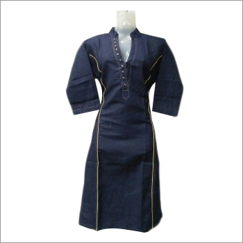 Designer Denim Rayon Kurtis - Color: All Color