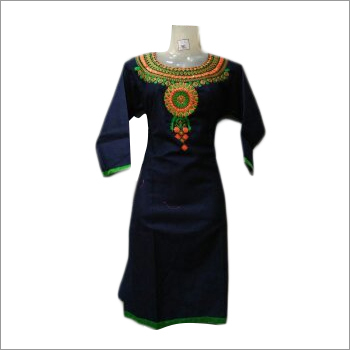 Printed Rayon Kurti With Elegant Embroidery - Color: All Color