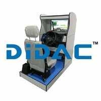 Standard Car Driving Simulator Single Screen - Color: Grey
