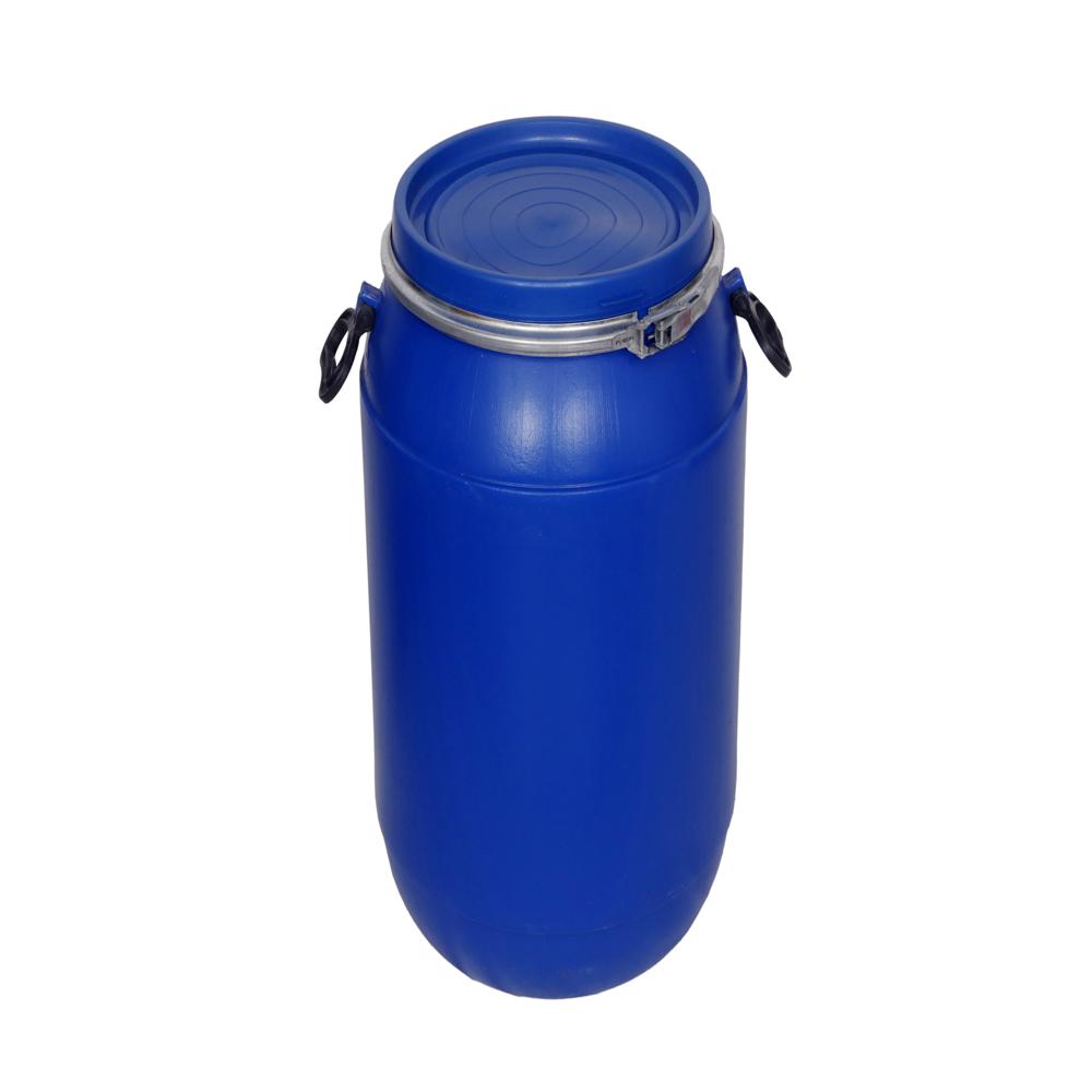 65 Ltr HDPE Drum - High-Density Polyethylene, 390x590 mm, Blue | Narrow Mouth, Threaded Cap, Stackable