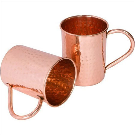 Copper-Ware Copper Hammered Beer Mugs