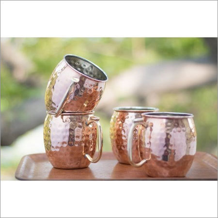 Copper-Ware Solid Copper Hammered Moscow Mule Mug