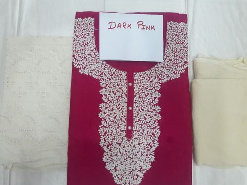 Dark Pink Designer Cotton