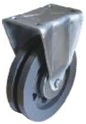 Caster Wheel - CI Casting VG, Square Flange Type, 75x25 cm Size | New Condition, Fix Type Bracket for Stable Movement