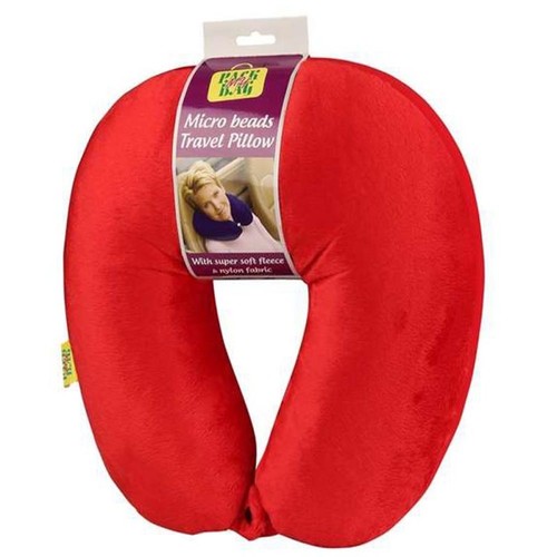 Micro Beads Travel Neck Pillow With Fleece