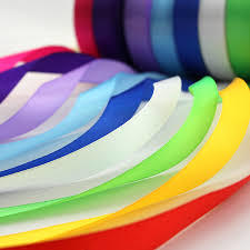 multi coloured satin tapes