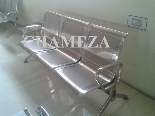 Hospital Waiting Chairs - Aluminum Material Corrosion Proof Coating Smooth Edges Executive Style