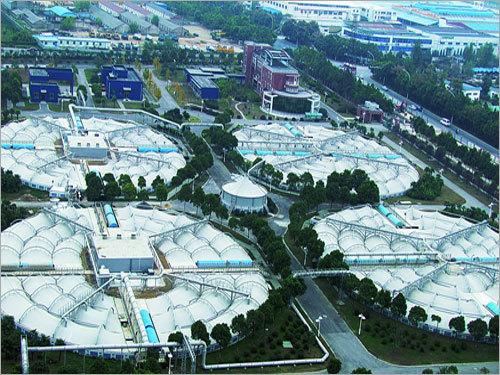 Membrane Structure for Sewage Disposal Plant