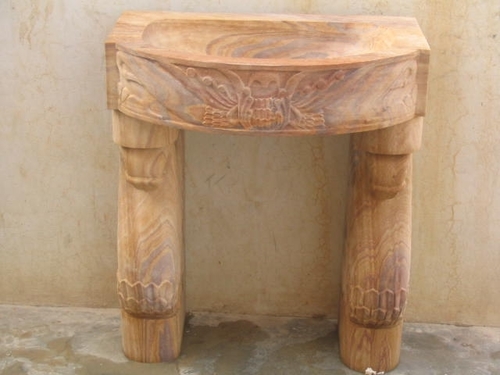 Carved Stone Washbasin
