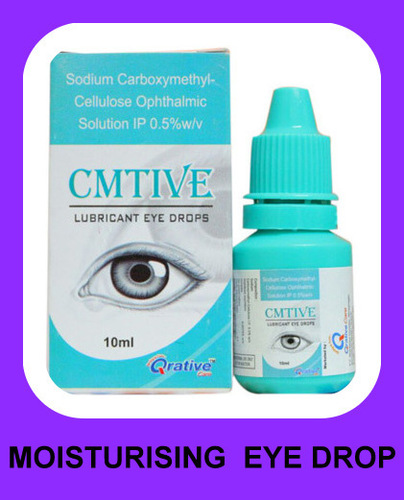 CMTIVE Eye Drops - Carboxymethyl Cellulose 0.5% w/v Liquid Solution | Suitable for All Ages, Export Quality, Long Shelf Life