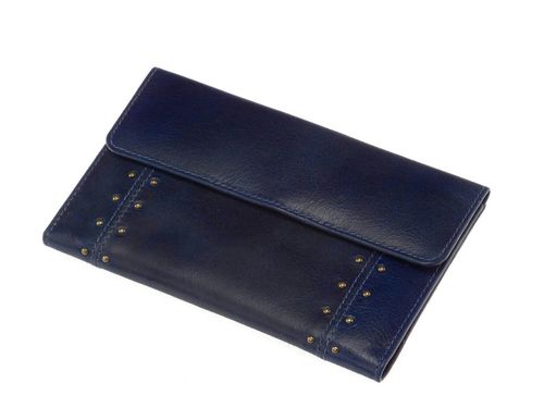 Blue Leather Wallet