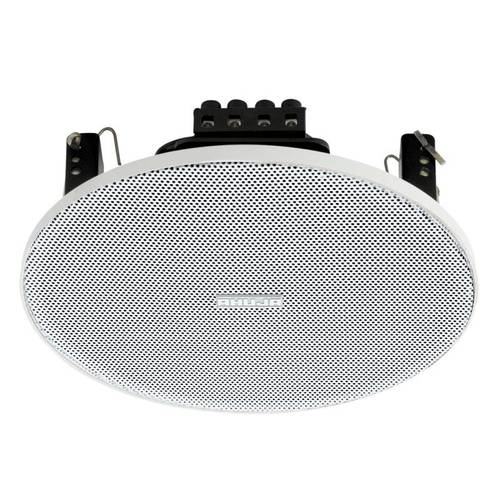 Ceiling Speaker - 168x68 mm, White, 8W RMS, 100V Operation | Low Profile, Clear Sound, Easy Mounting, PA Ceiling