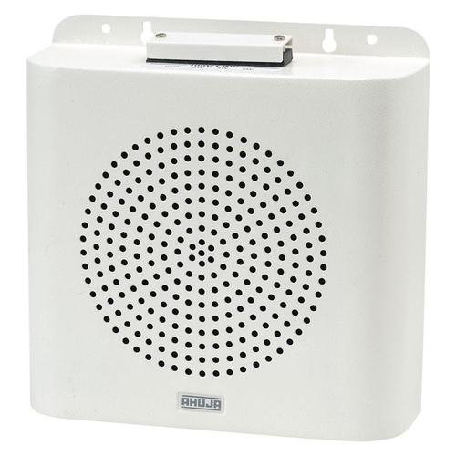 Wall Speaker - Metal 230x230x75 mm Ivory, 8W RMS, Vandal Proof, Wall Mount, Clear Audio