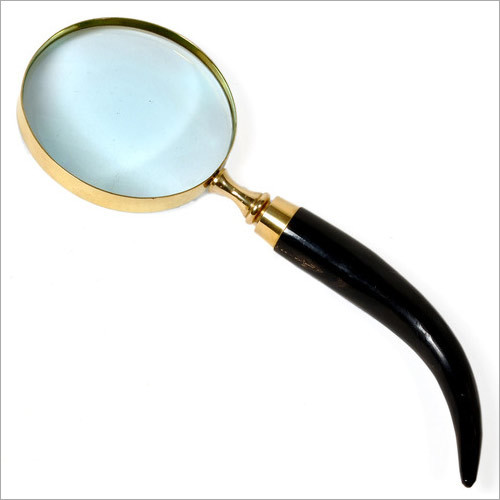 Horn Handle Brass Magnifier