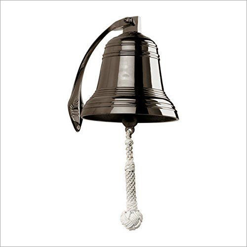 Brass Ship Bell with Rope