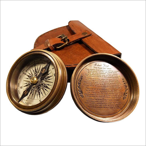 Antique London brass Pocket Compass