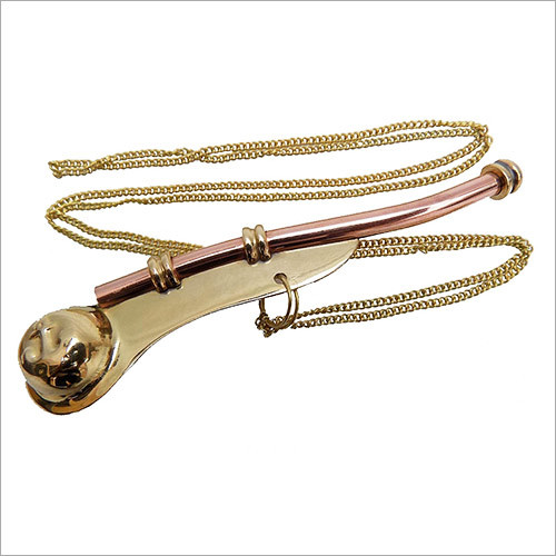 Brass Boatswain Whistle Bosun Call Pipe