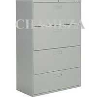Lateral Filing Cabinet - Metal, Customizable Size, Any Ral Color | Waterproof Coating, Four Drawers, Corrosion Proof, Smooth Finish, Graceful Look