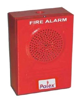 Hooter - MS Housing, 100-150mm, Red, 24V DC | Loud Alarm, Fire Safety, 85-105dB, 1 Year Warranty